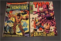 Rare Marvel Comics - Mighty Thor, Champions 1969