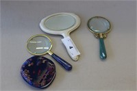 SELECTION OF MAGNIFYING GLASSES AND MORE