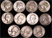 Silver (90%) Quarters x 11