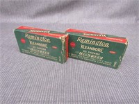 x2 vintage boxes of 22 savage ammo 40rds total.