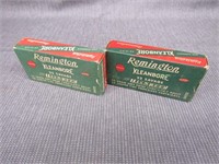 x2 vintage boxes of 22 savage ammo 40rds total.