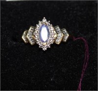 10kt Amethyst & Diamond Ring