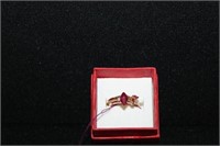 14kt Ruby & Diamond Ring & Jacket marked CW-8-2