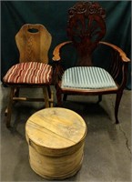 Furniture Vintage Thibault Chair & Mahogany Chair