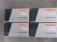 x4 boxes of 22 win mag. federal 200rds total.