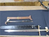 lot of 4 swords. some reproduction.