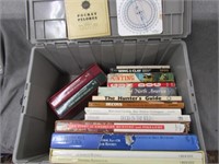 lot of hunting books.