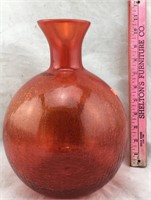 Viking Glass Orange Vase