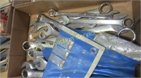 LARGE LOT OF OPEN AND BOX END WRENCHES