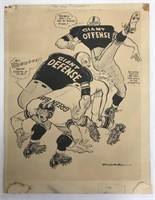 Willard Mullin Original Sports Cartoon Artwork