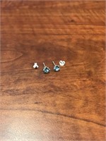 LA Crystale sterling earrings