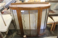 Curved front china cabinet