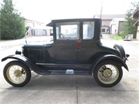 1927 FORD MODEL T COUPE, VIN# 58405IND, COLOR