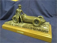 BRONZE, "SUPER TEX", SCULPTURE OF A.J. FOYT,