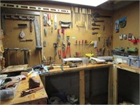 Remaining Contents of Tool Work Room: Hand Tools,