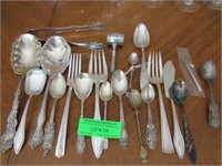 Eighteen Pcs. Mostly Sterling Flatware - Serving P
