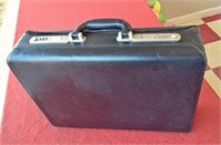Vintage 1980's Bill Blass Black Leather Briefcase