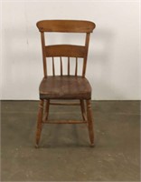 Plank bottom antique chair