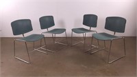 Retro Stacking chrome chairs