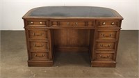 Leather top executive desk