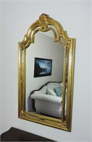 Gold Framed Mirror, 22" x 38"