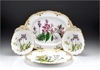 FOUR SPODE STAFFORD FLOWERS PATTERN SERVING PIECES