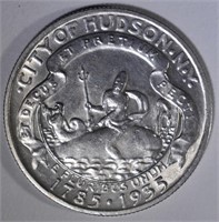1935 HUDSON COMMEM HALF DOLLAR  CH BU