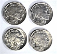 4-1936 CH BU BUFFALO NICKELS