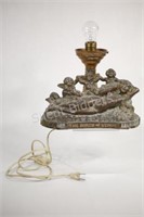 The Birth of Venus Bronze Antique Table Lamp