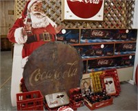 Round Coke Sign, 45", Crates, Platters, Cokes,