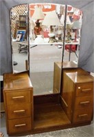 Tri-fold Mirror vanity