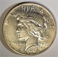 1934-S PEACE DOLLAR  XF