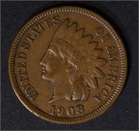 1908-S INDIAN HEAD CENT XF+ KEY SOIN