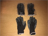 Nitrile Foam Dipped GLOVE LOT of 3 Pair Sz 9 Large