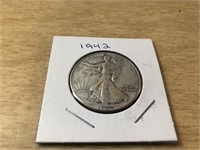 1942 SILVER Walking Liberty Half Dollar in Case