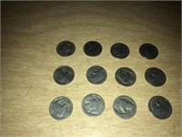 LOT of 12 Buffalo Nickels