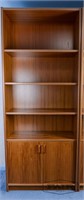 2 of 2 Tall Teak Bookcases