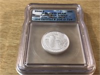 2009-S Silver Puerto Rico $.25 ICG in Hard Case