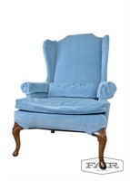 Queen Ann Wing Back Lounge Chair