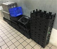 LOT OF TUBS & CRATES.