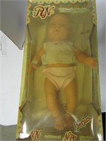 Berjusa baby doll, basket of stuffed animals,