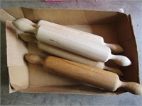 4 wooden rolling pins (20")