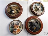4 limited edition animal plaques