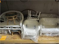 Large lot of doll furniture