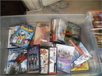 LARGE LOT OF DVD MOVIES IN TOTE