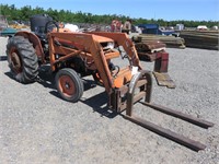Kubota L285 Wheel Tractor with Fork Attachment