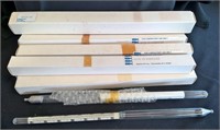 Mixed Lot of (10) Laboratory Hydrometers Vintage