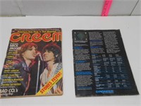 Vintage Creem Rock n Roll Magazines