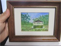 Signed Local Watercolor of Salisbury,Md. Bandstand