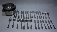 Stainless Steel Cutlery Set & Two Double Boilers